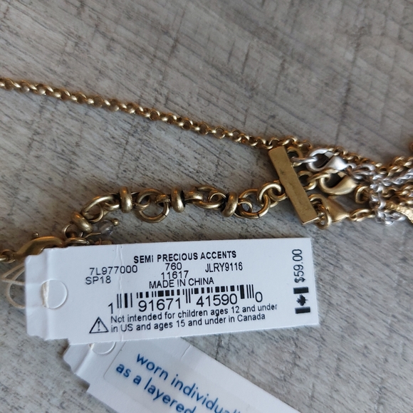 2/$50 Lucky Brand S18 TT Layer Necklace 💜 - Picture 8 of 15
